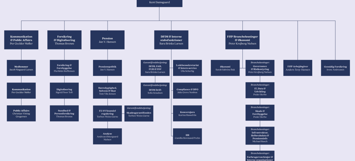 Organisationsdiagram F&P