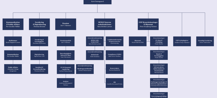 F&P organisationsdiagram