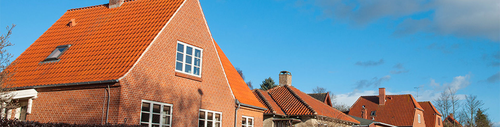 Huse på villavej